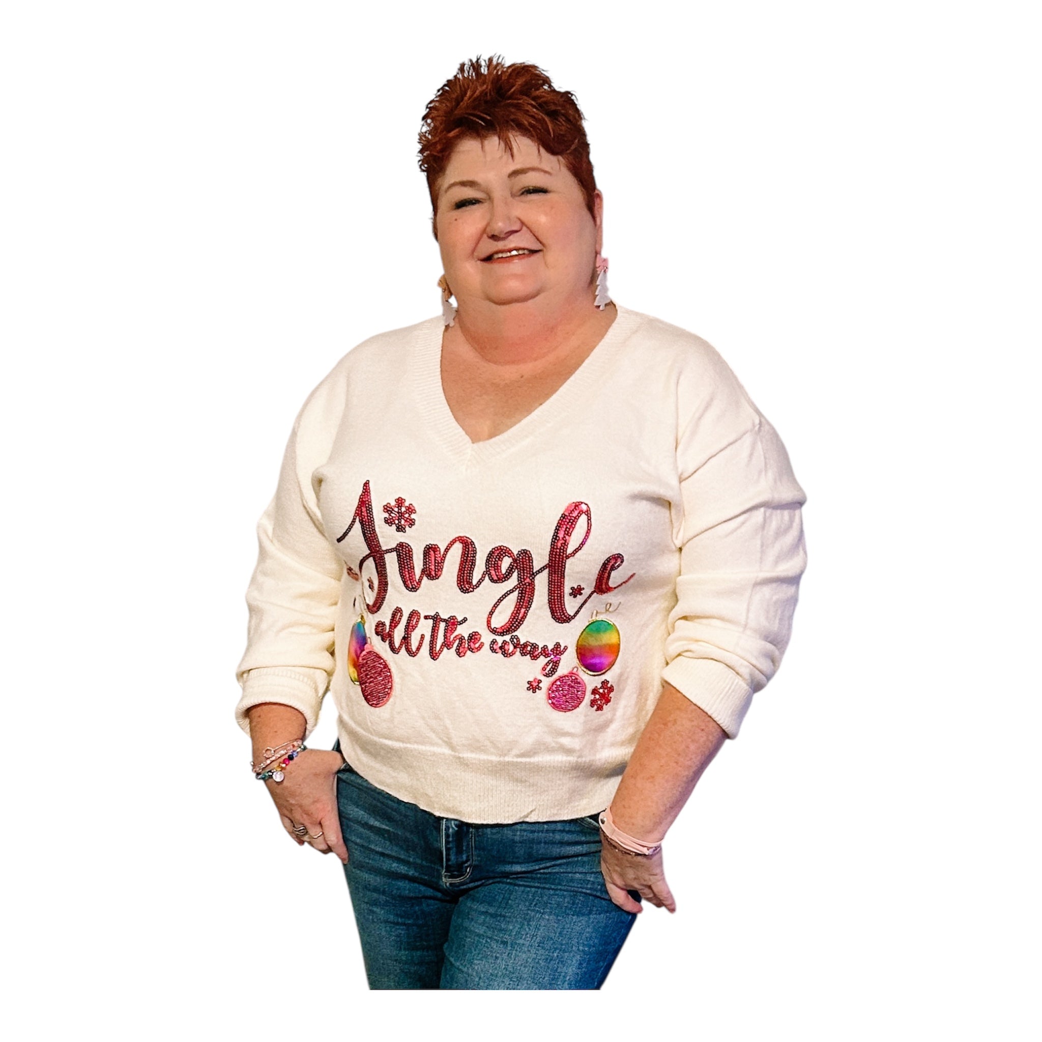 GLITZ & GLAM CHRISTMAS TREE BOW RIBBON TOPPER LIGHTWEIGHT LEATHER DANGLY HANDMADE EARRINGS BY B.O.D