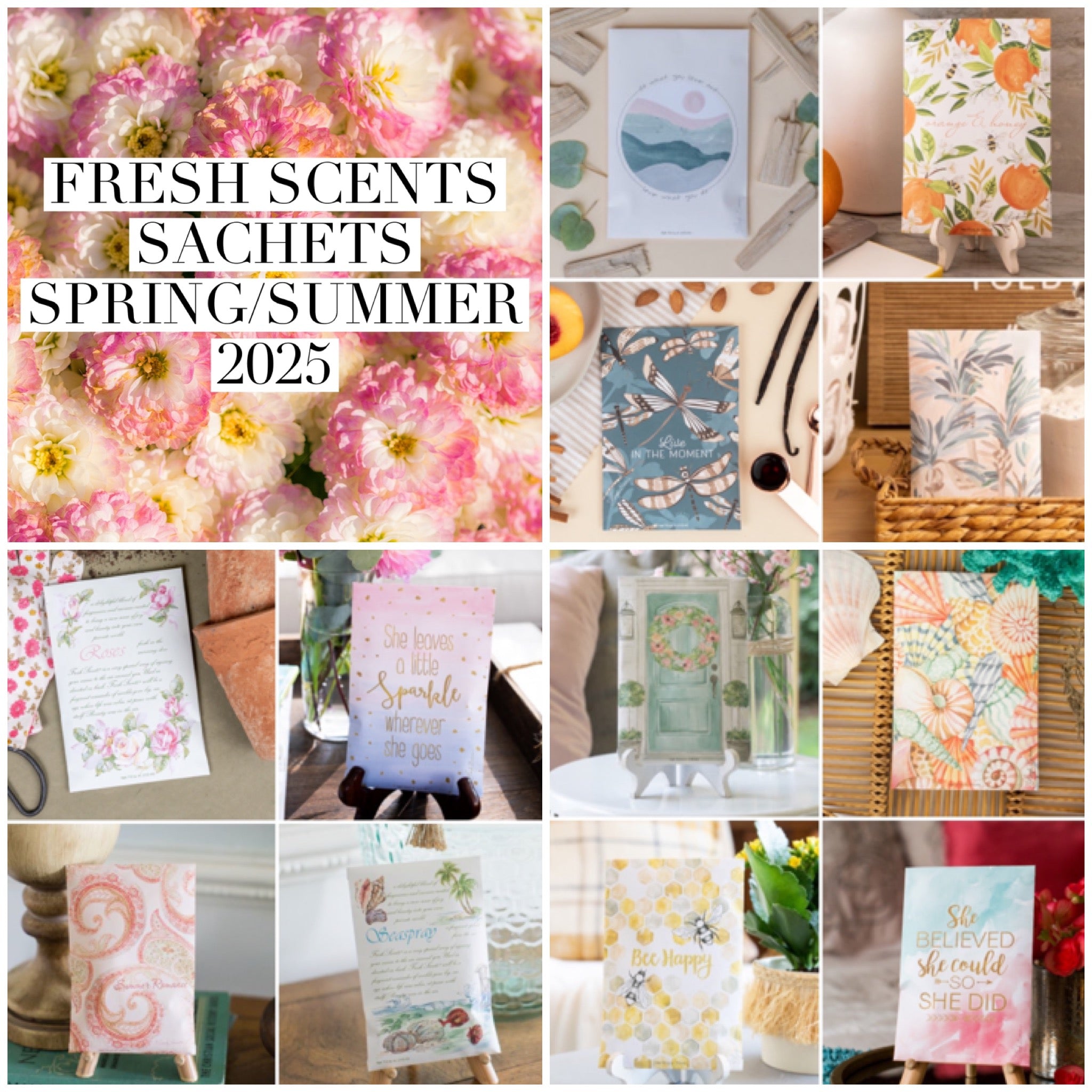 SALE - SPRING/SUMMER 2025 FRESH SCENTS SACHETS - SALE