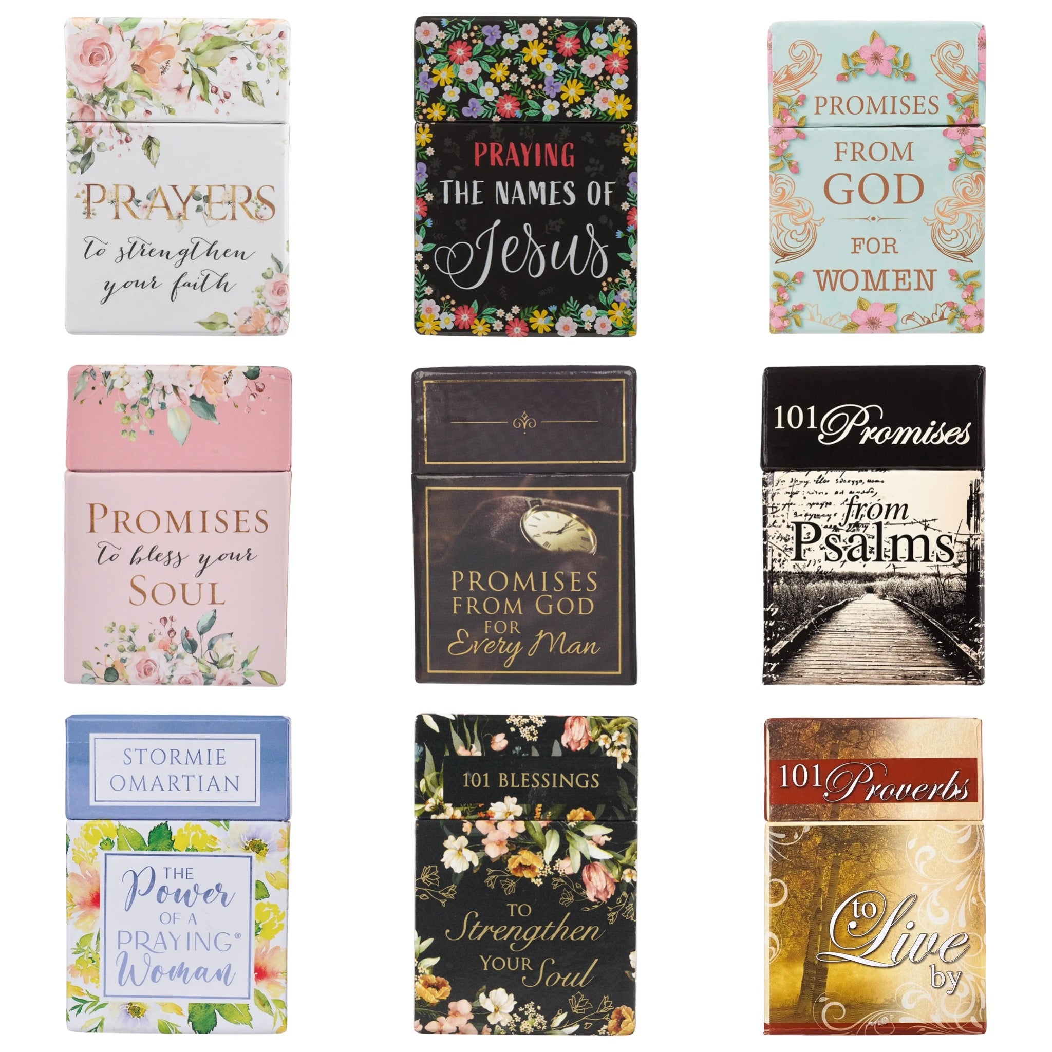 BOXES OF BLESSINGS - CARDS IN A BOX - WITH INSPIRATIONAL SAYINGS & BIBLE VERSES TO INSPIRE YOUR HEART