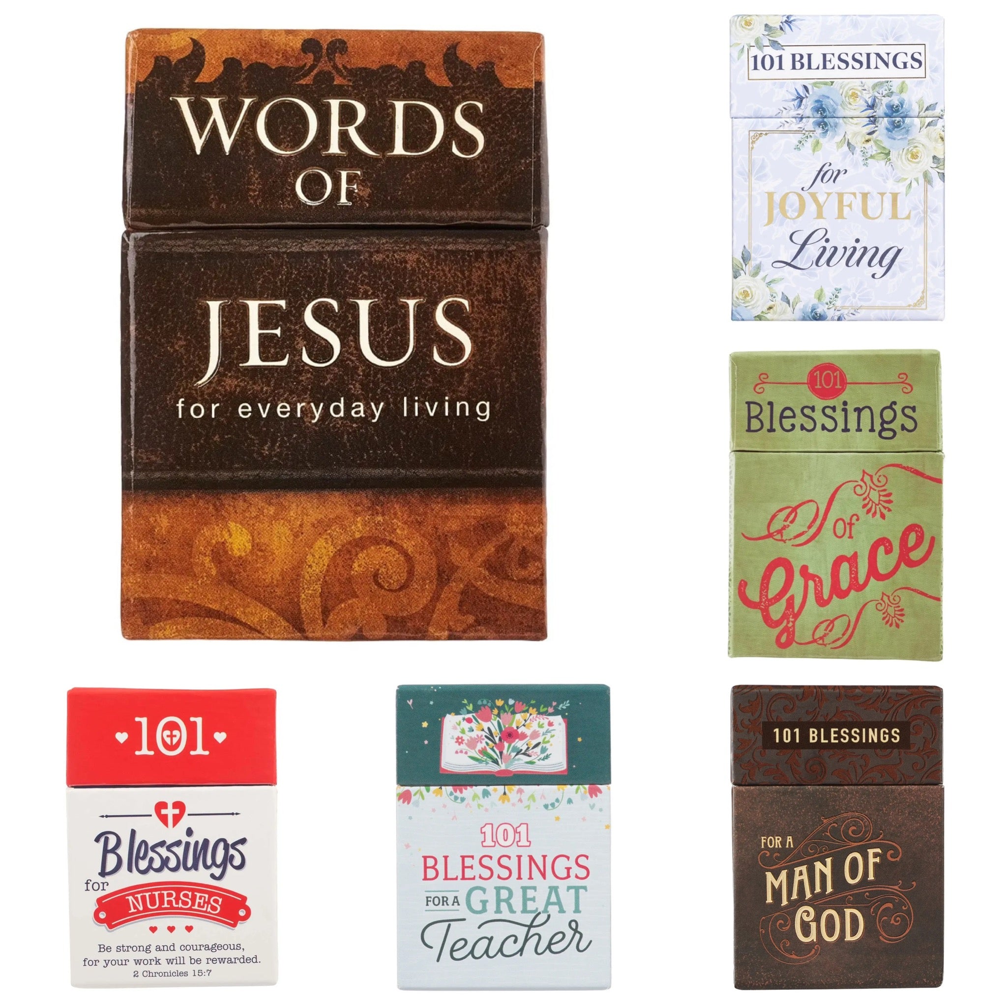 BOXES OF BLESSINGS - CARDS IN A BOX - WITH INSPIRATIONAL SAYINGS & BIBLE VERSES TO INSPIRE YOUR HEART