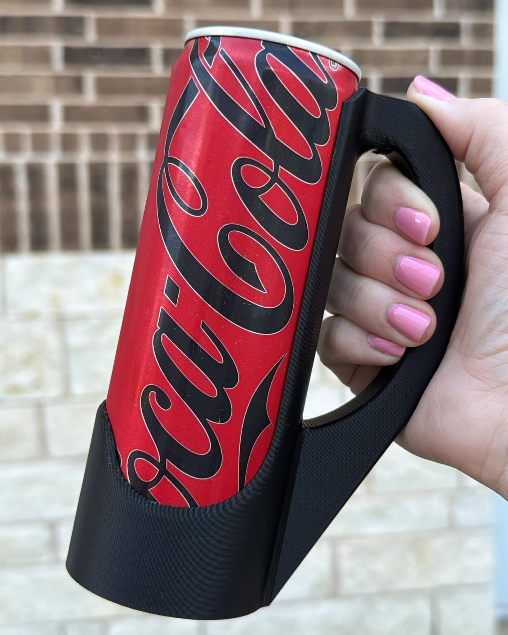 2 PIECE SET - THE "ORIGINAL SIPZEY" 12OZ SKINNY CAN HOLDER *HANDLE* & MATCHING SKINNY CAN *LID* MADE IN USA!