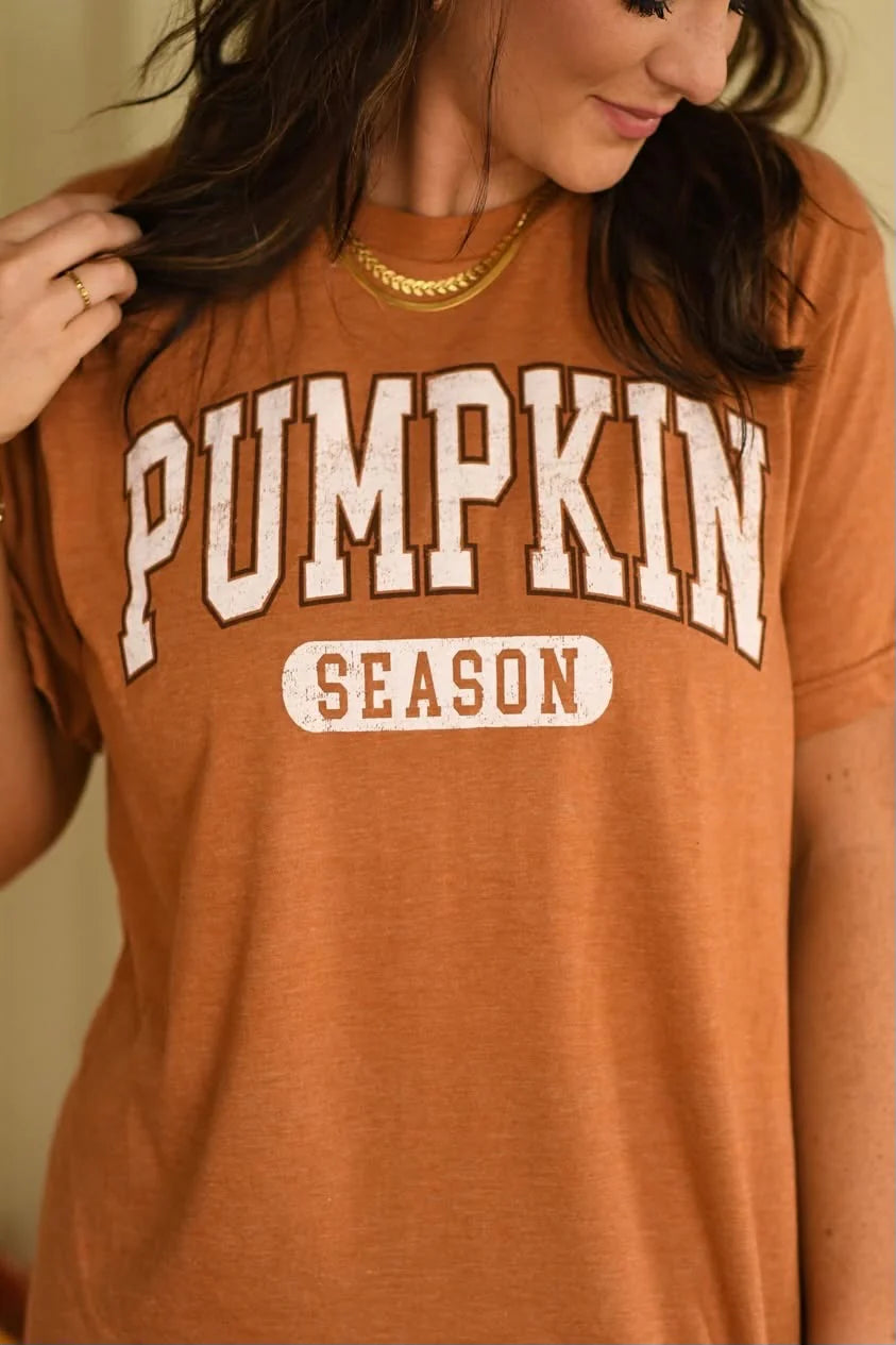 PUMPKIN SEASON TEE- SALE- SMALL LEFT