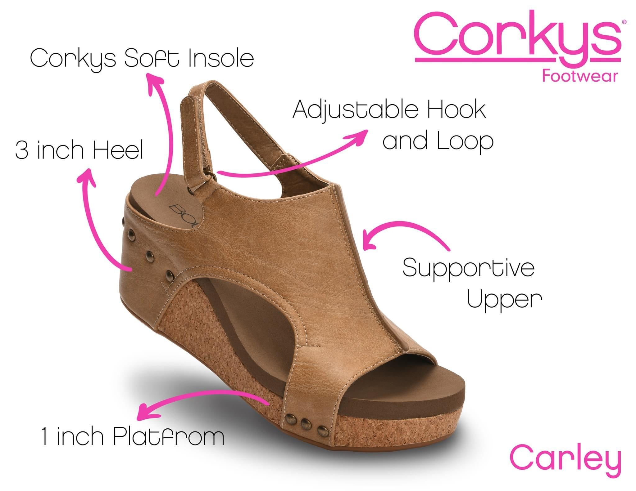 WHITE LACE CARLEY CORKYS WEDGES- SALE- SIZE 6 LEFT