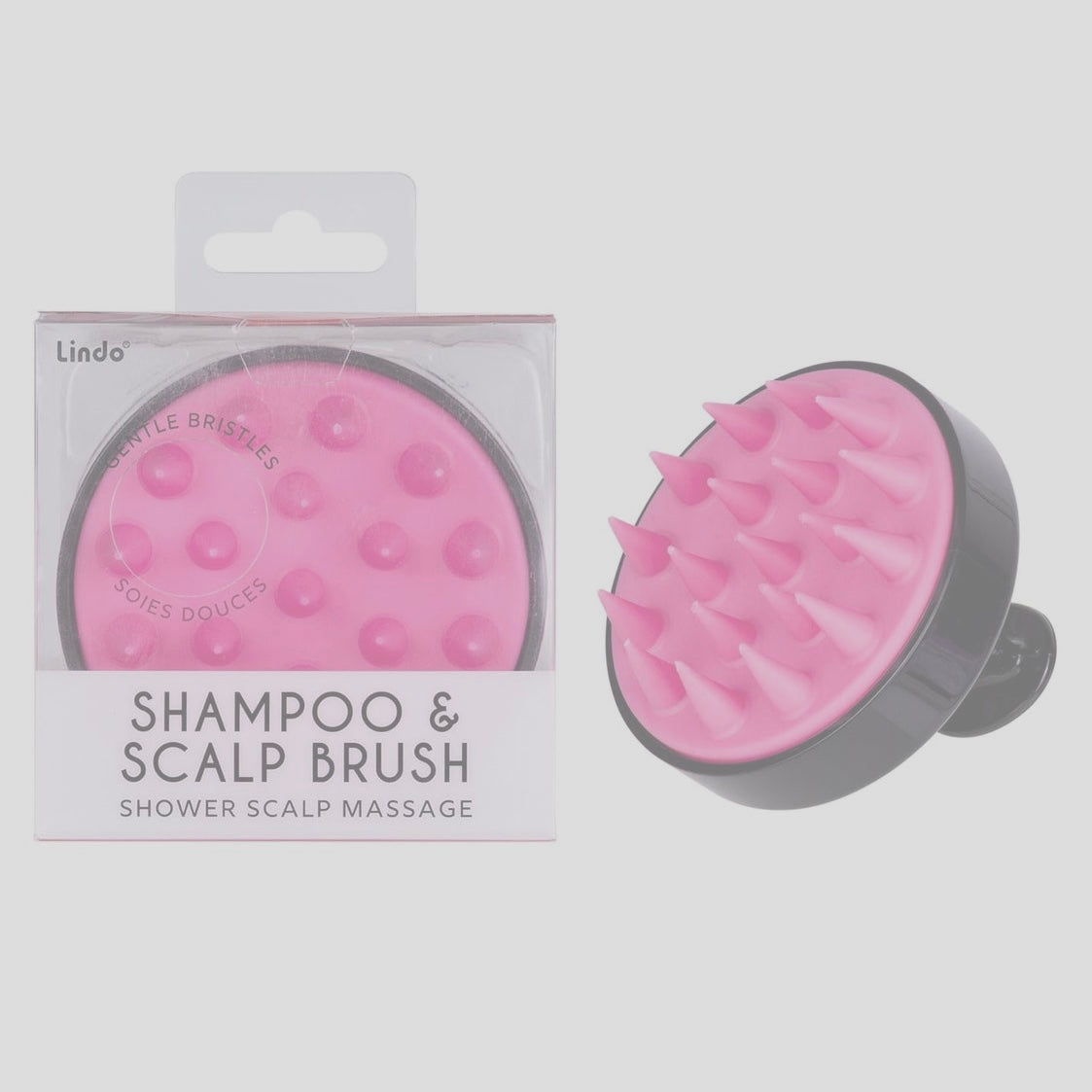 Hot Pink Shampoo Scalp Brush Shower Scalp Massager