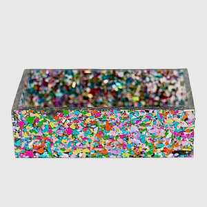 Confetti Acrylic Business Card Holder TED