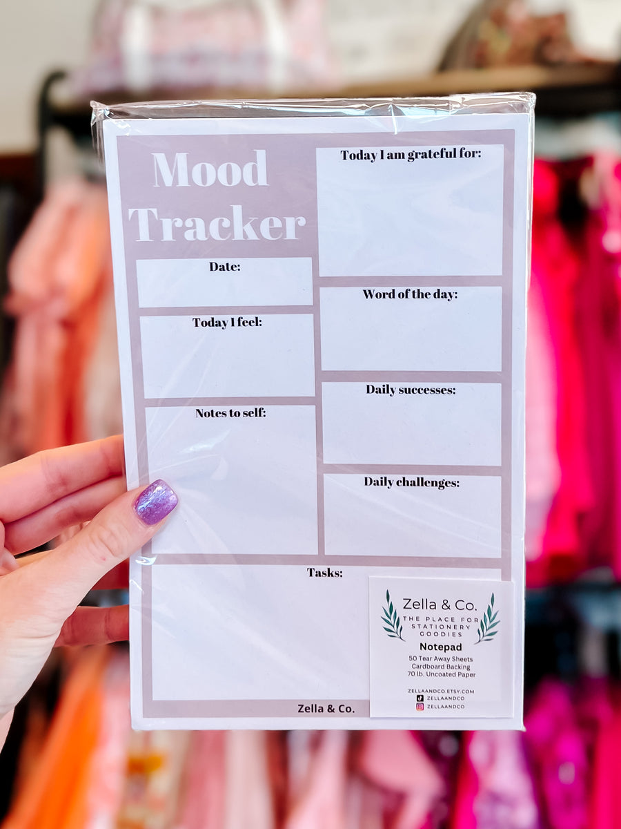 Mental Health Mood Tracker Notepad – Pink Pineapple Boutique Pensacola