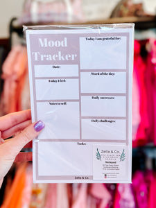 Mental Health Mood Tracker Notepad