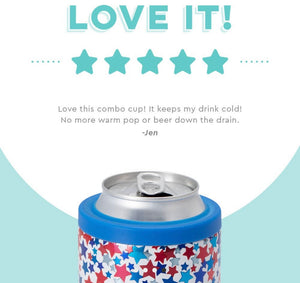 Star Spangled Can & Bottle Cooler 12oz SWIG