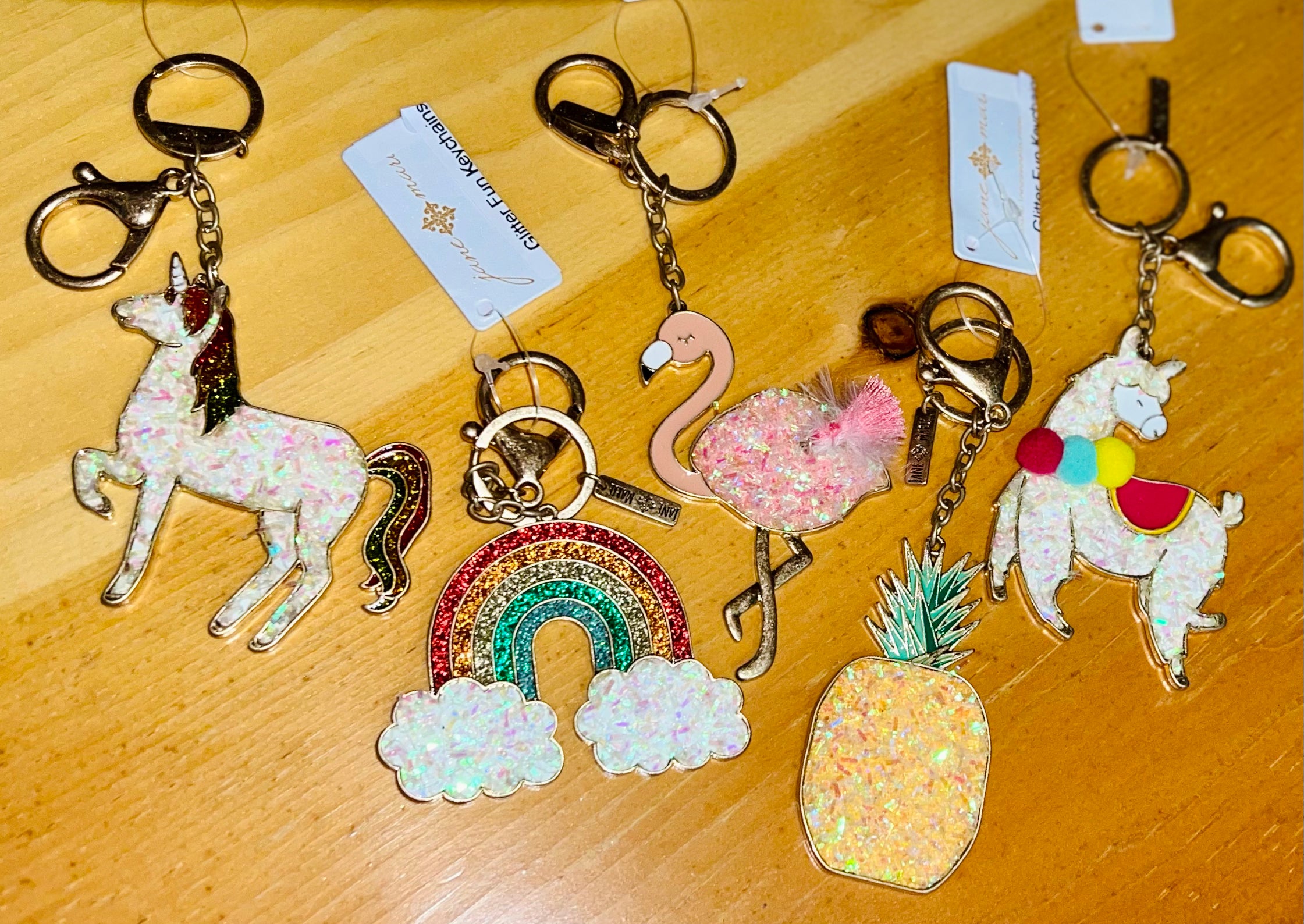 Glitter Fun Keychains