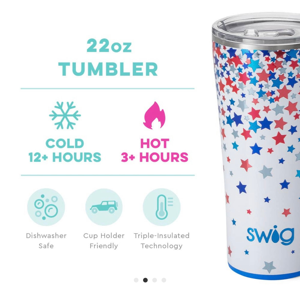 Star Spangled Tumbler 22oz SWIG