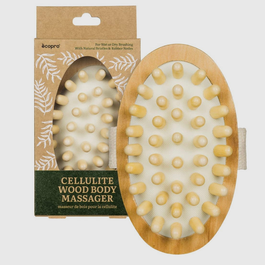 EcoPro Cellulite Wood Body Massager OVAL