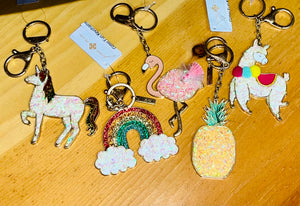 Glitter Fun Keychains