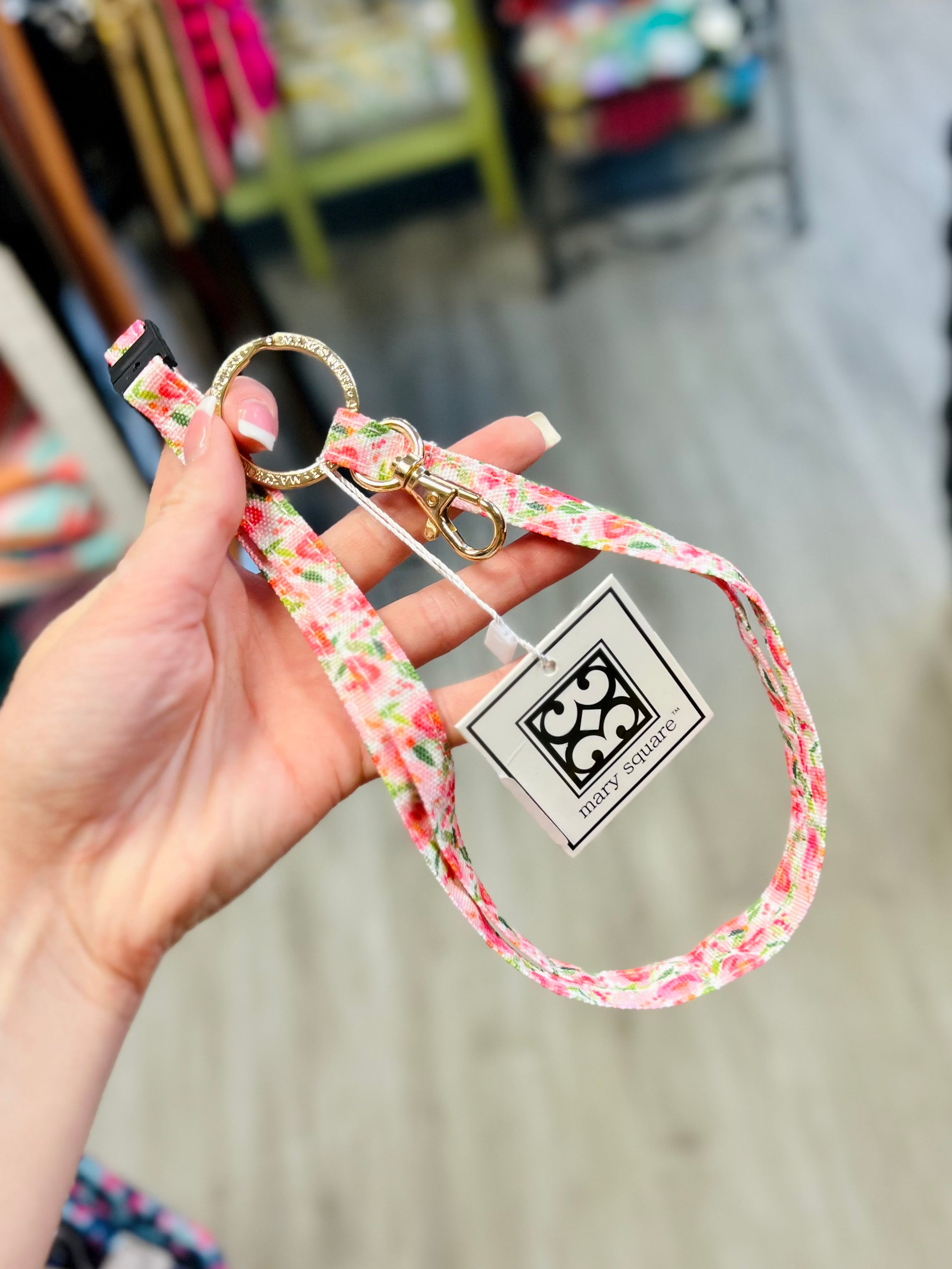 Mary Square Printed Lanyard