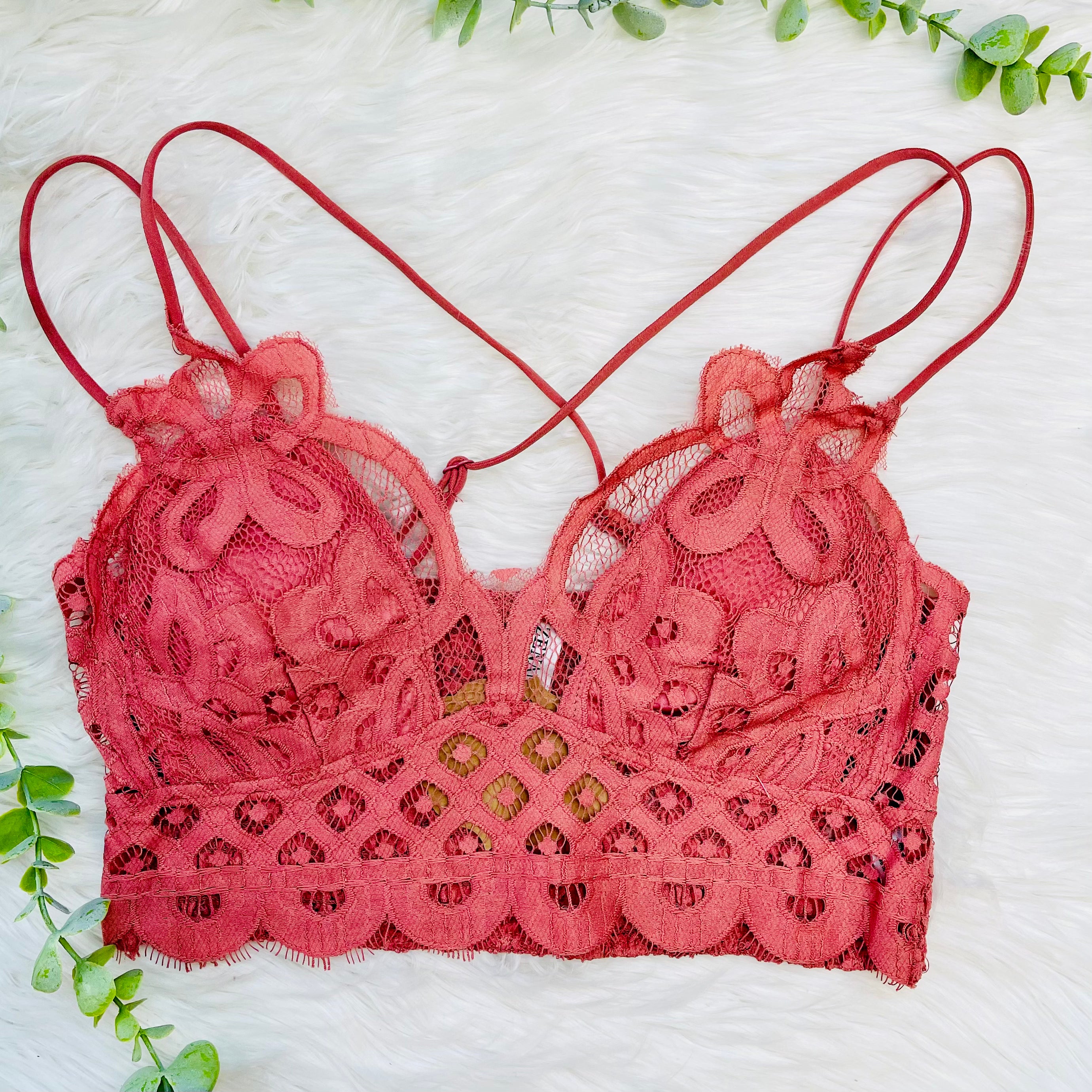 Padded Crochet Lace Bralette