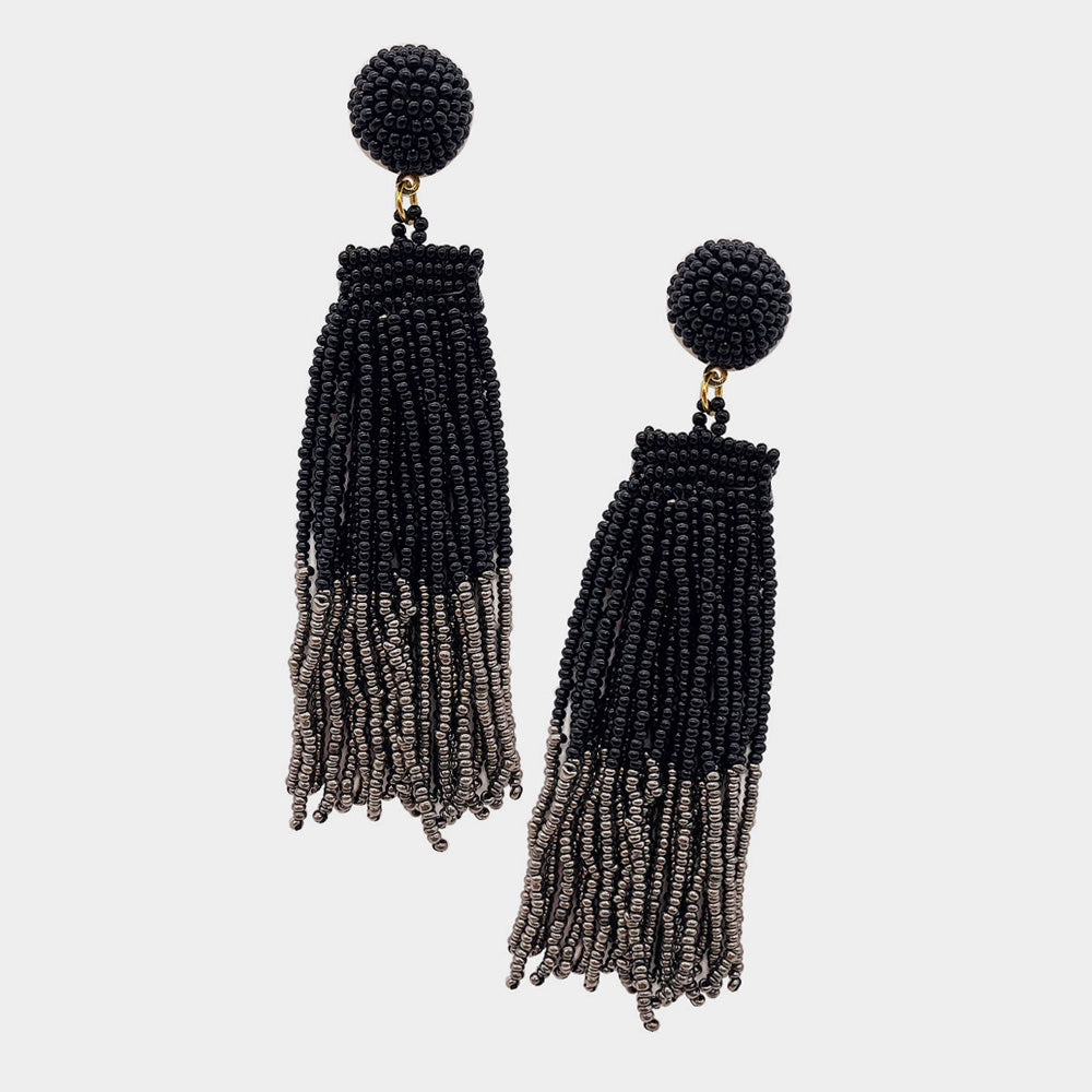 Seedbead Dangly Earrings