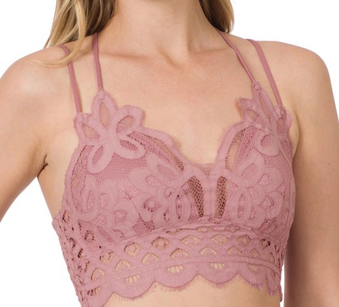 Padded Crochet Lace Bralette