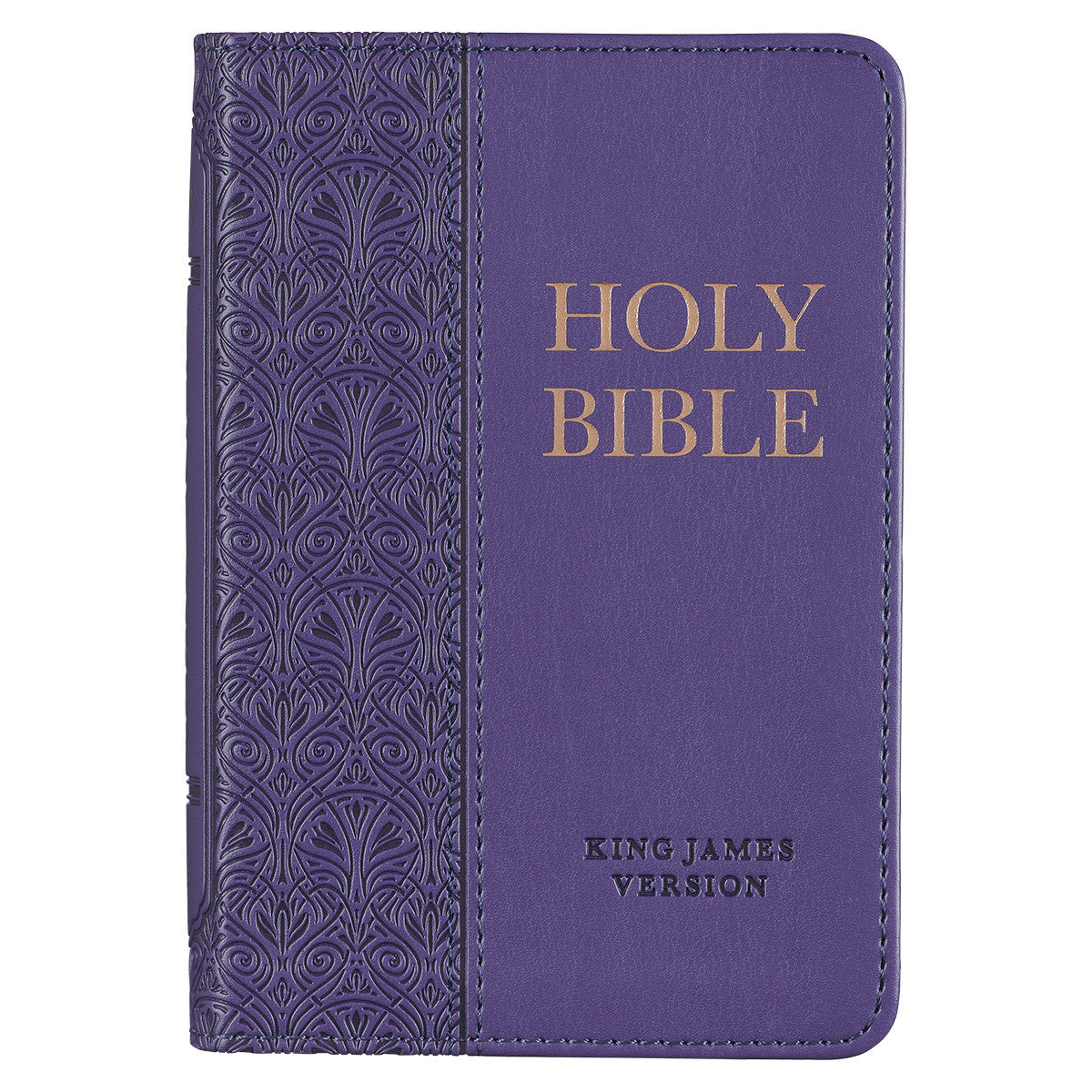 Mini Pocket Bible KJV Purple Faux Leather