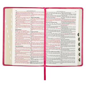 Pink Thumb Index KJV Gift Deluxe Bible