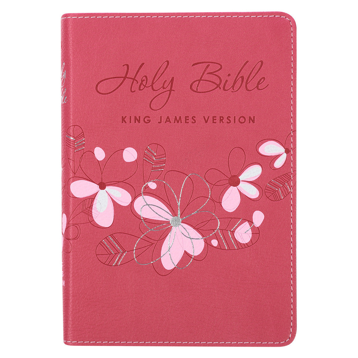 Pink  Faux Leather Compact KJV Bible