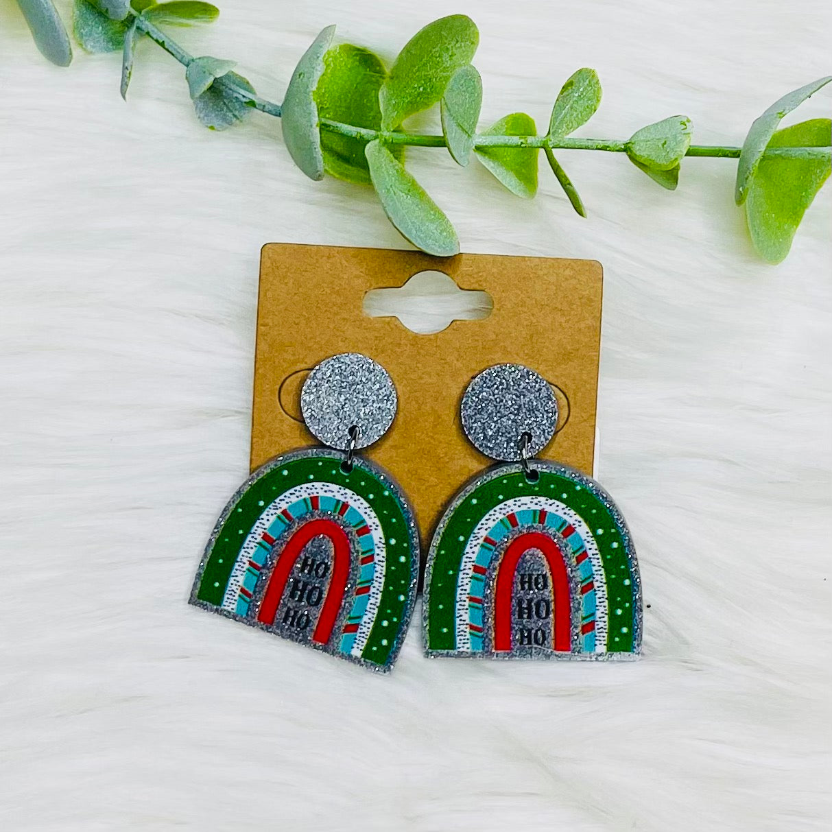 Christmas Rainbow Earrings