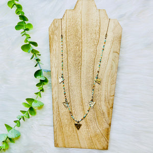 Delicate Gold Beaded 32" Necklace