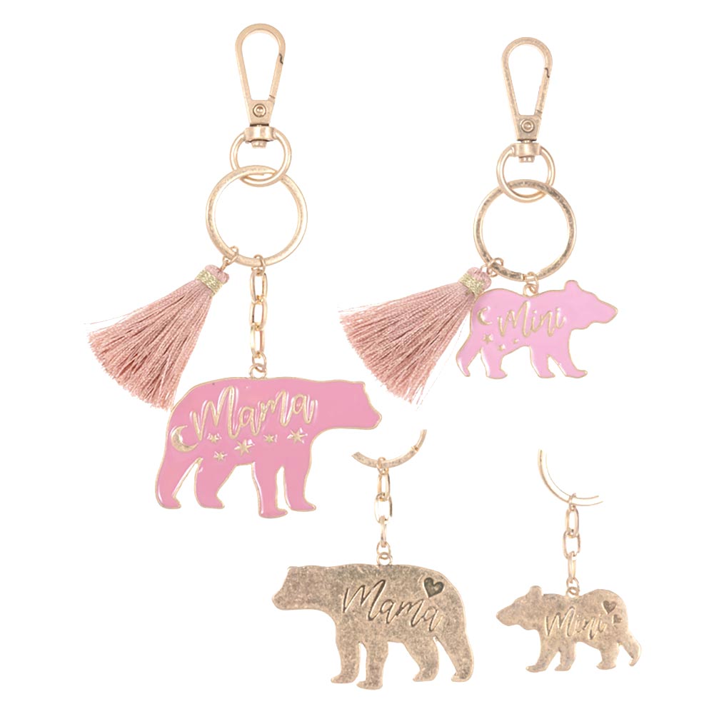 Mama Mini Bear Keychains 2pc Set