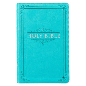 Teal Bible KJV Gift & Award Faux Leather