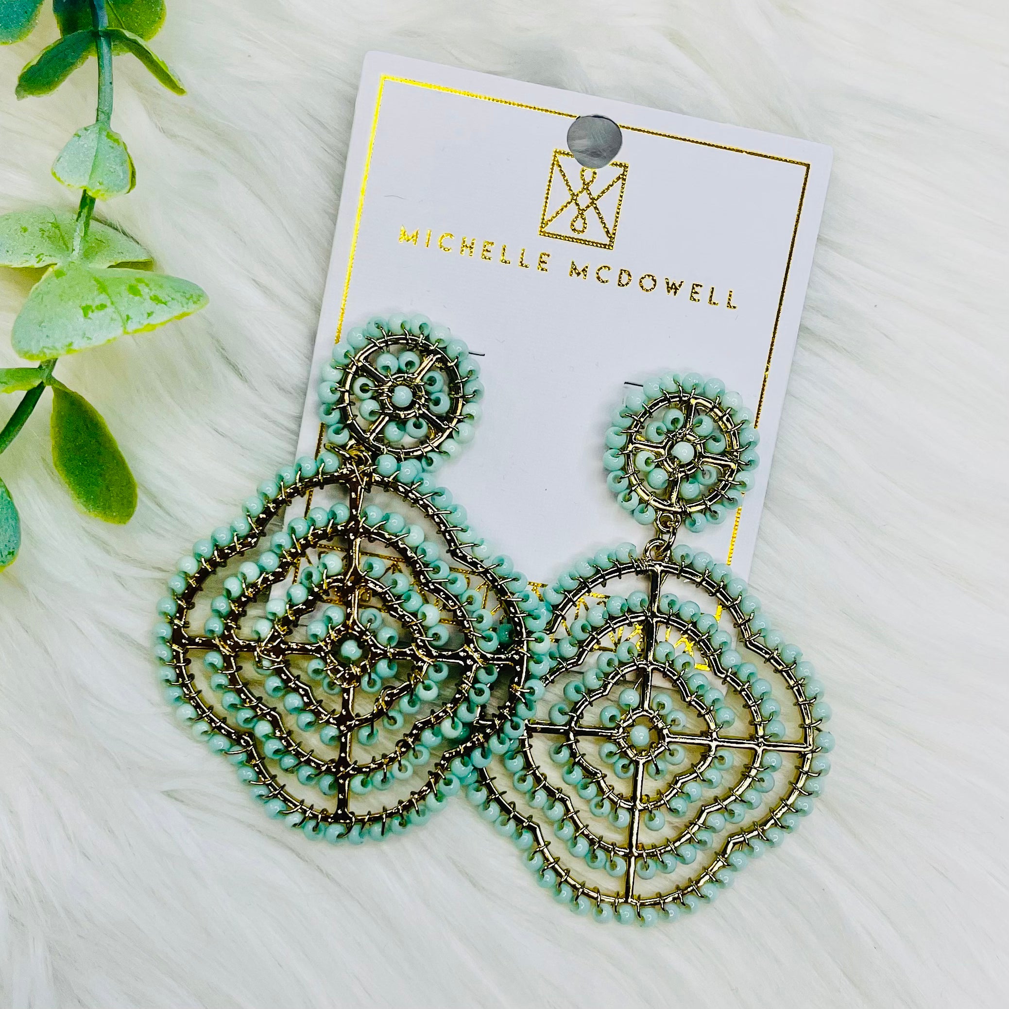 Pasadena Mary Square Earrings