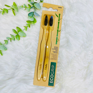 Natural Bamboo Charcoal Toothbrush 2Pack