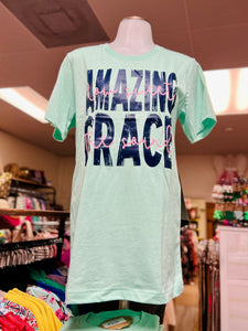 Mint Amazing Grace Tee