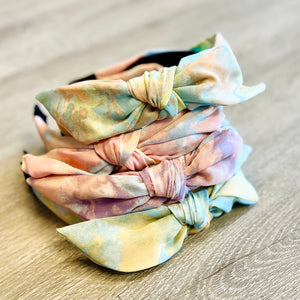 Tie Dye Bow Knot Headband