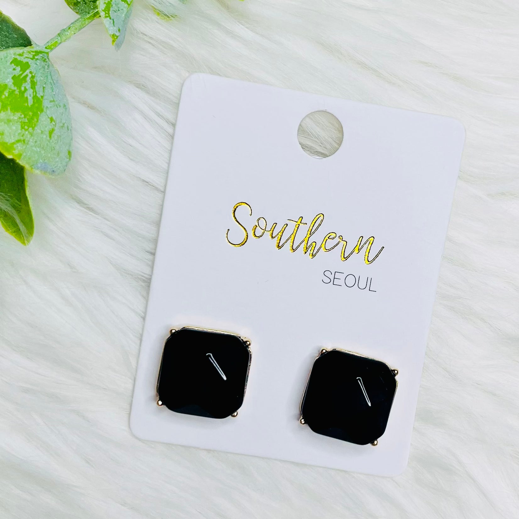 Square Stud Earrings