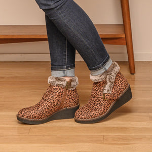CHILLY LEOPARD CORKYS FUR BOOTS