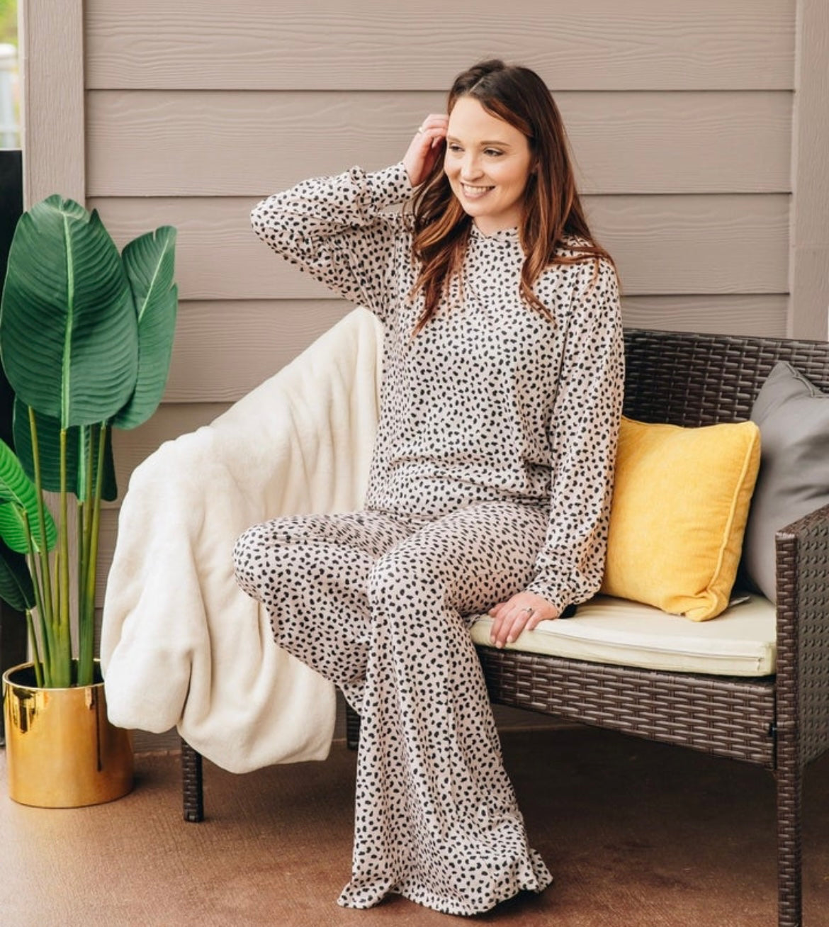 SPOT ME ON THE COUCH DALMATIAN HOODIE LOUNGWEAR SET