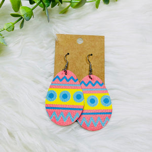 Easter Faux Leather Earrings- SALE