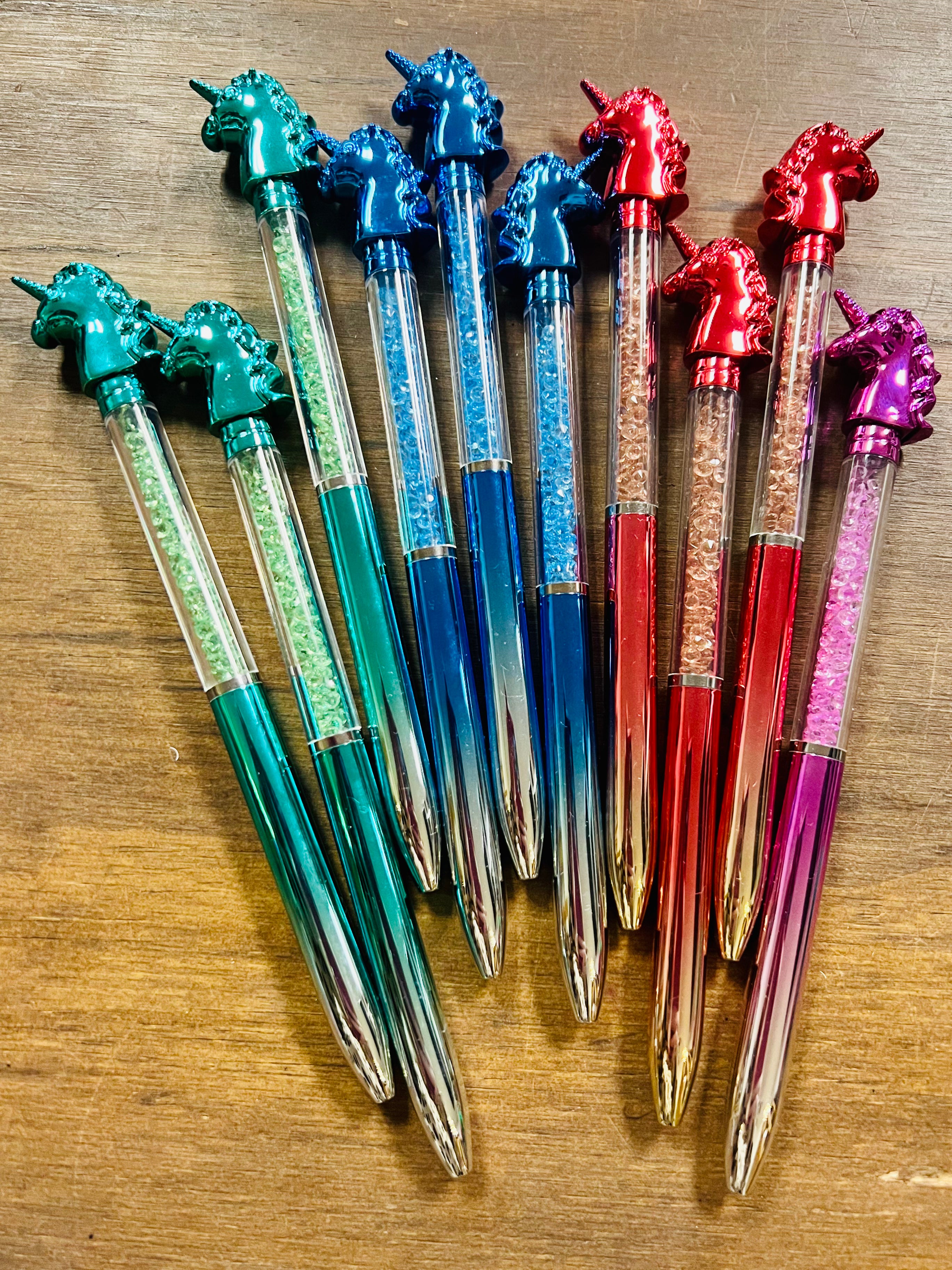 Unicorn Bedazzled Pens