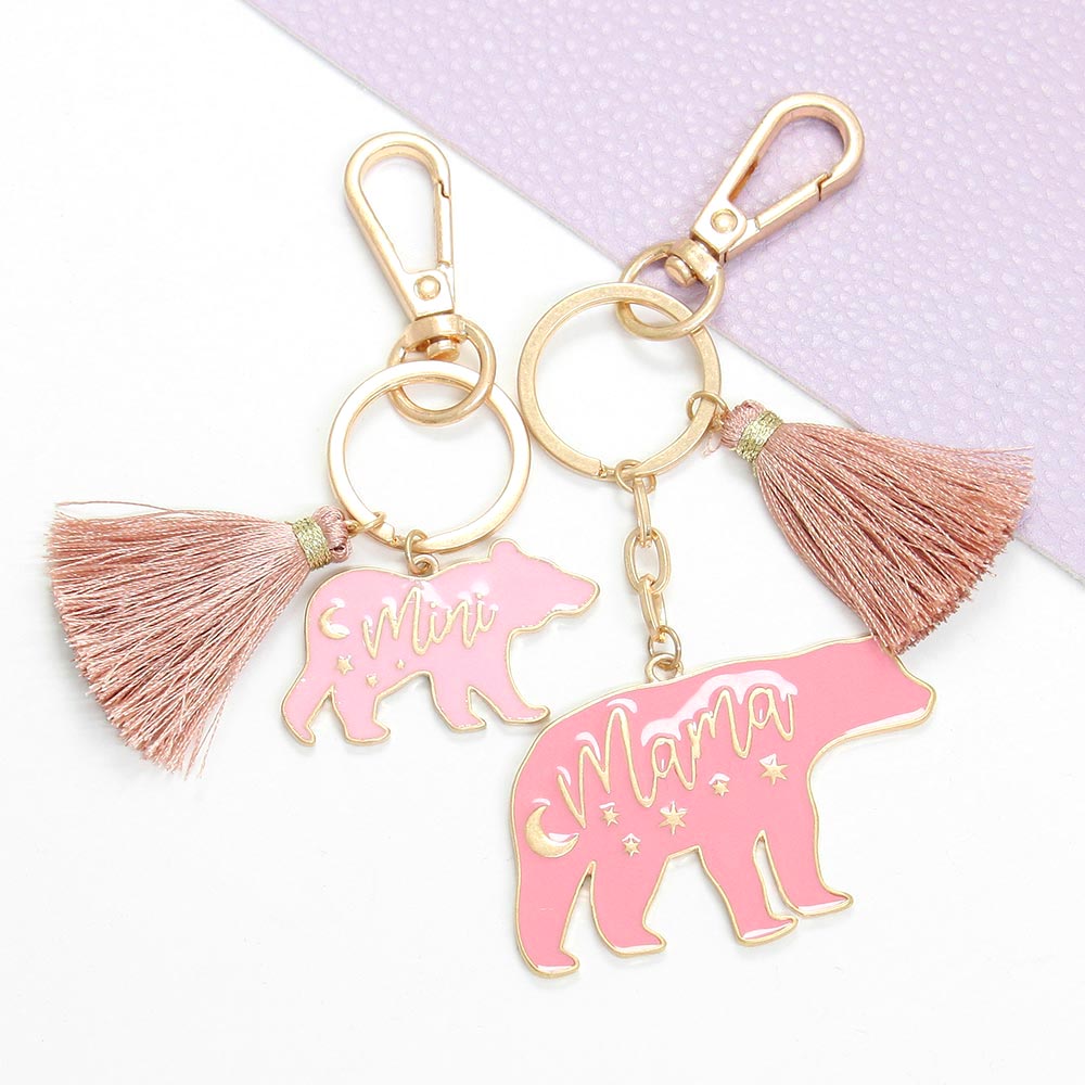 Mama Mini Bear Keychains 2pc Set