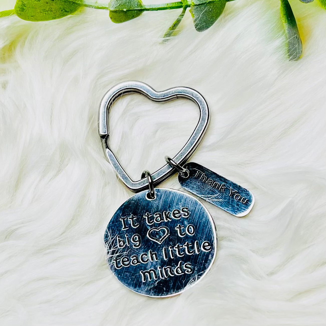 Teacher Little Hearts Keychain