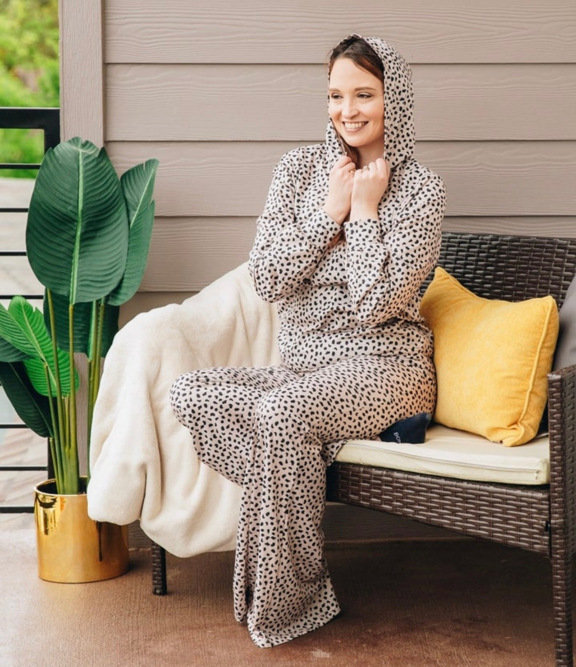 SPOT ME ON THE COUCH DALMATIAN HOODIE LOUNGWEAR SET