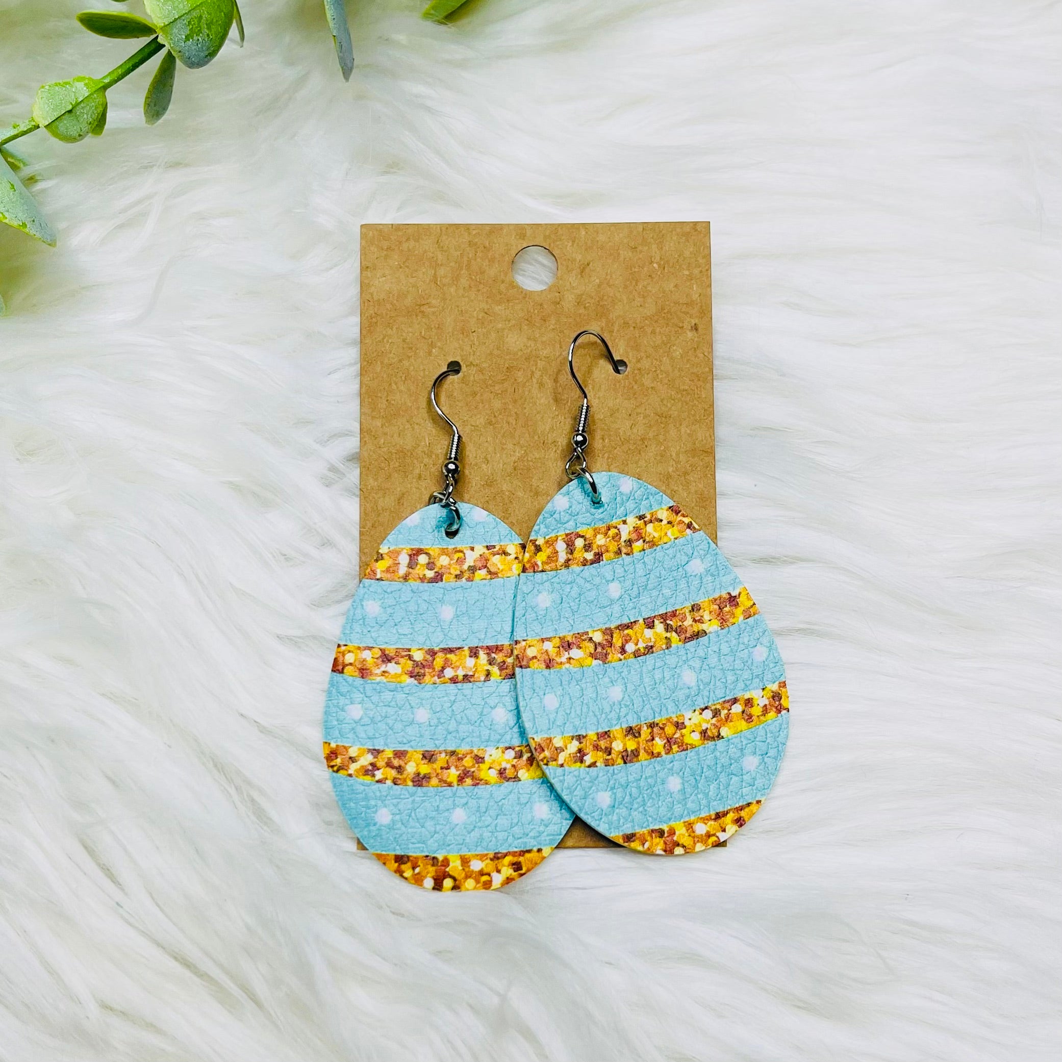 Easter Faux Leather Earrings- SALE