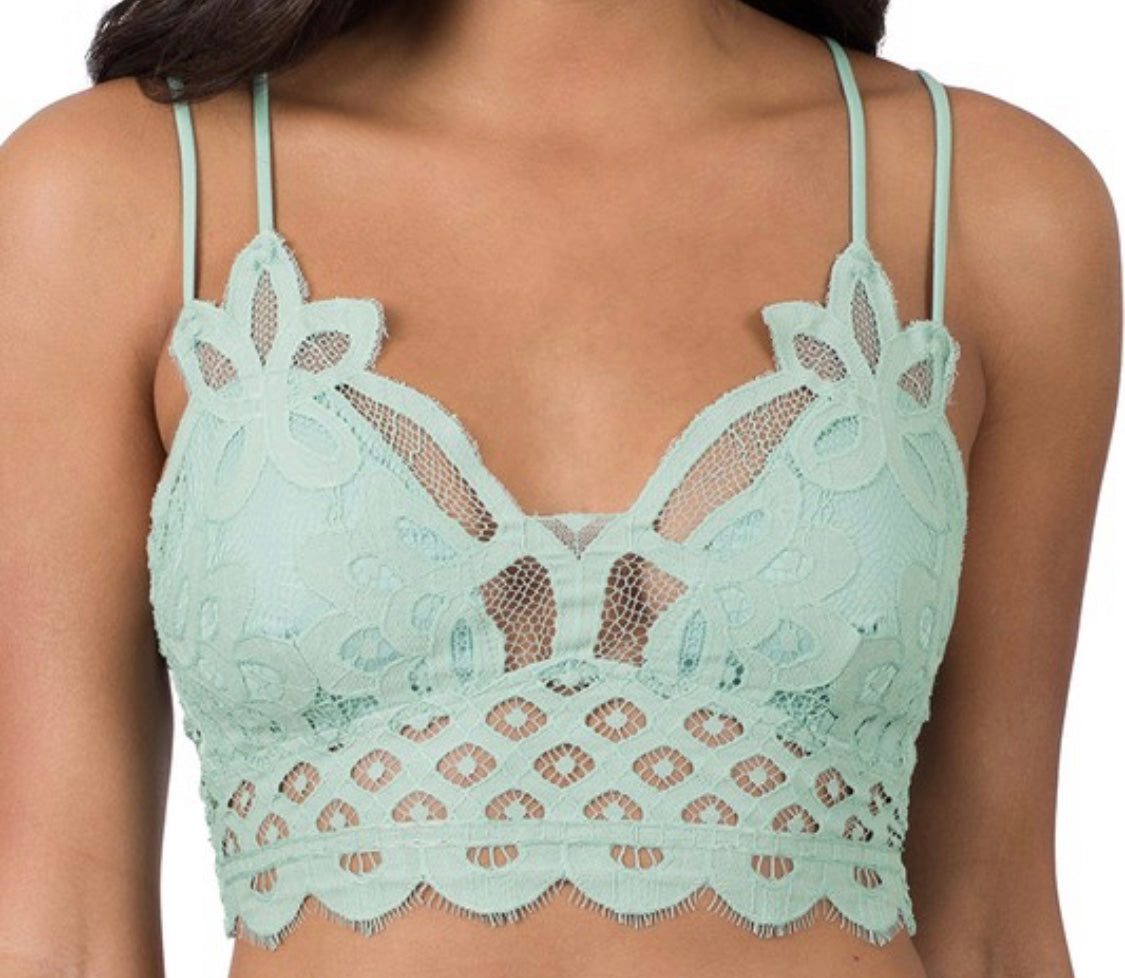 Padded Crochet Lace Bralette