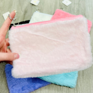 Fur Soft Pouch With Keyring