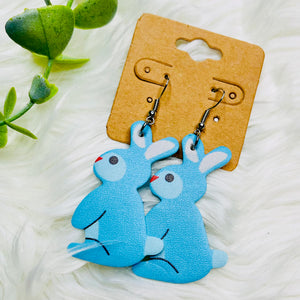 Easter Faux Leather Earrings- SALE