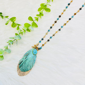 Turquoise Light As A Feather Necklace