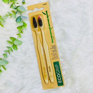 Natural Bamboo Charcoal Toothbrush 2Pack