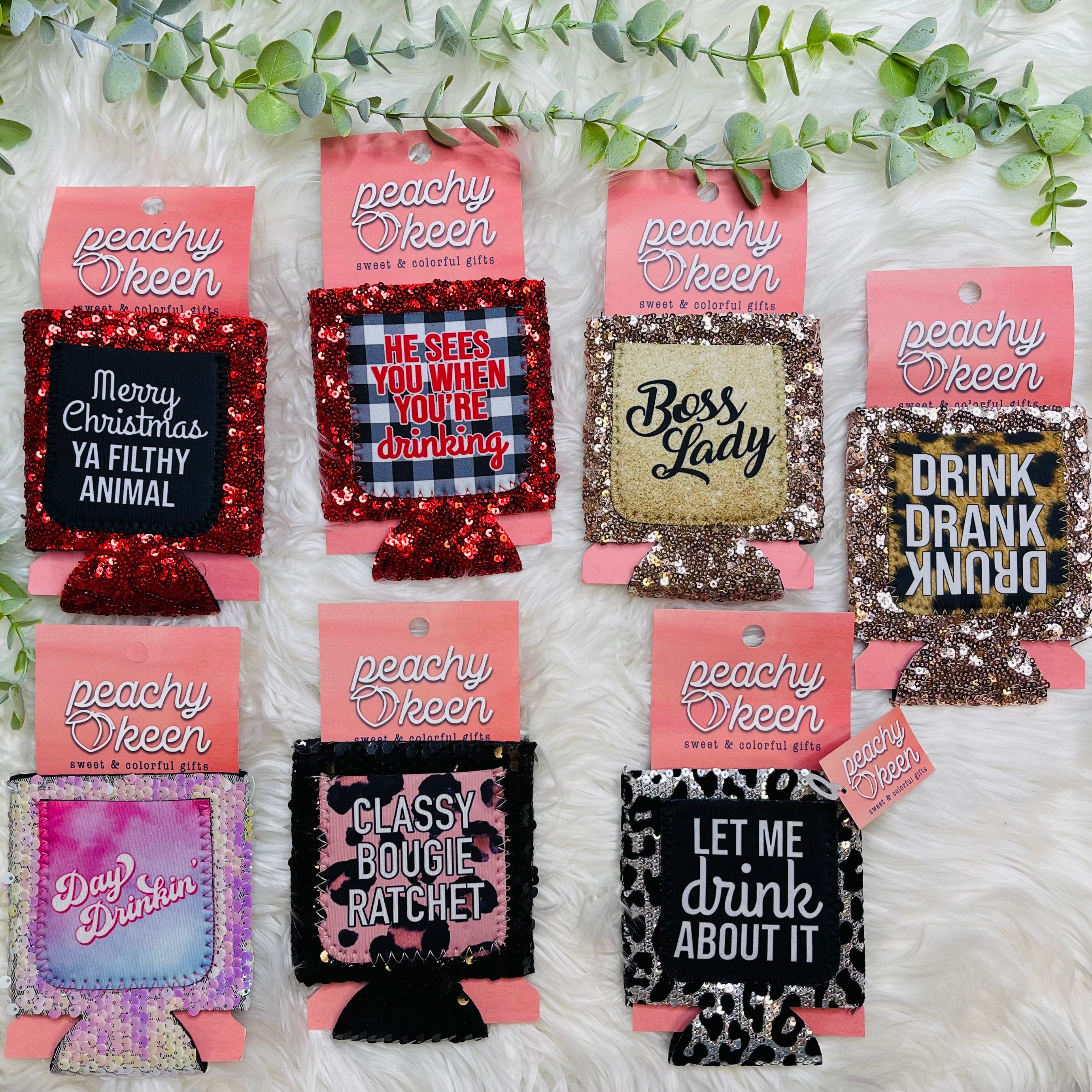 Sequin Pocket Can Coolers/KOOZIES