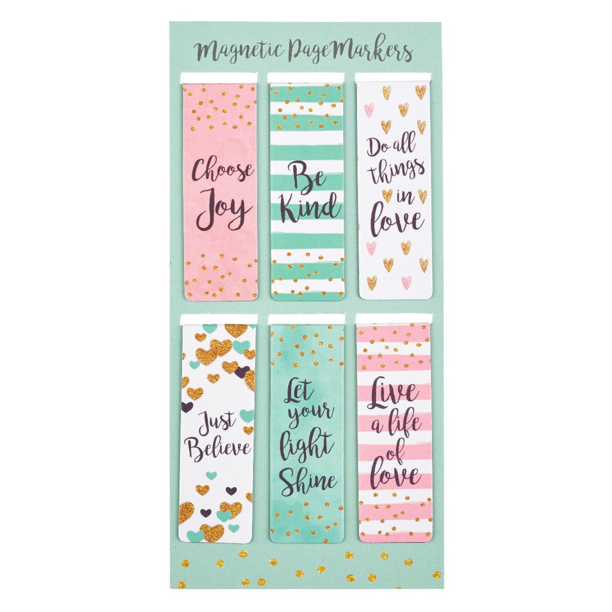 Tall Magnetic Bookmark Page Marker Set