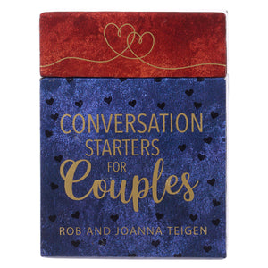 Conversation Starters For Couples Brown/Navy Box&Card Set