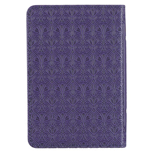 Mini Pocket Bible KJV Purple Faux Leather