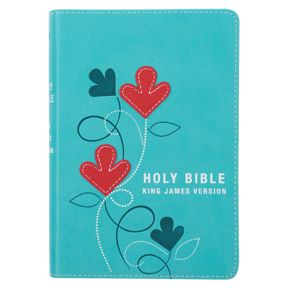 Turquoise Faux Leather Compact KJV Bible
